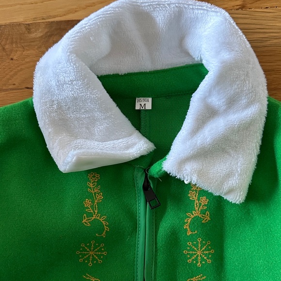 Festive Elf Costume for Kids - Green and Yellow - Picture 4 of 7